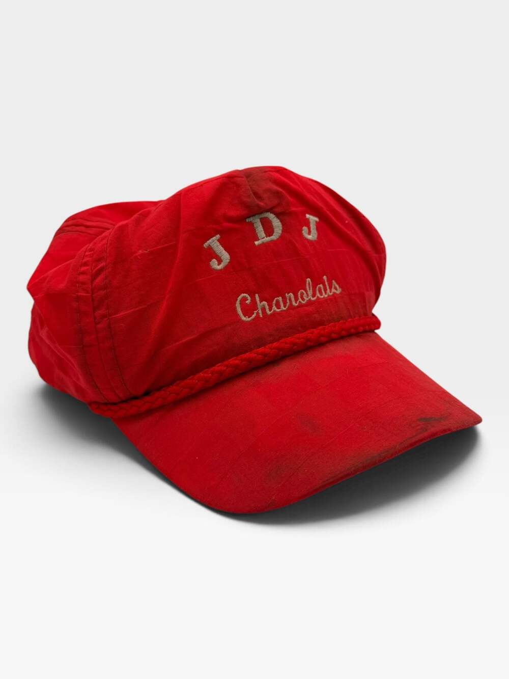 Vintage Imperial Headwear Red Charolais JDJ Jason Structured Hat Cap